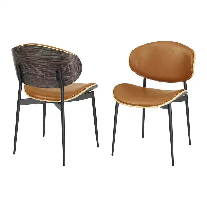 Chaise de salle à manger en peuplier rembourrée