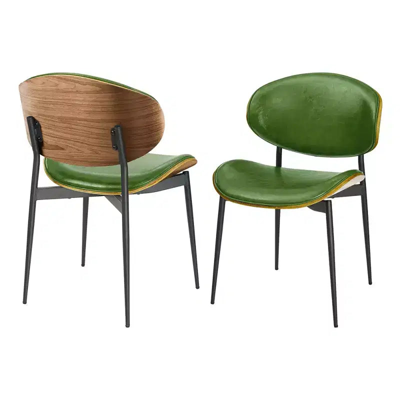 Chaise de salle à manger en peuplier rembourrée