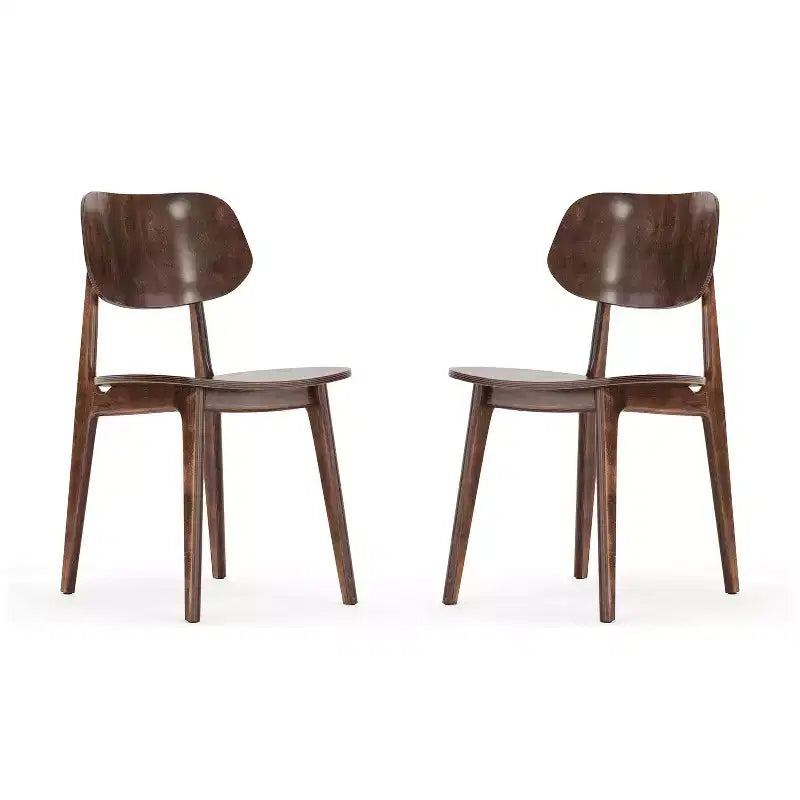 Chaises de salle à manger en bois massif de qualité commerciale