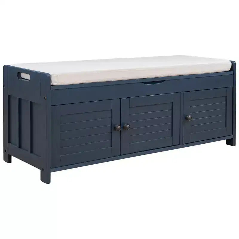 Banc de rangement en bois
