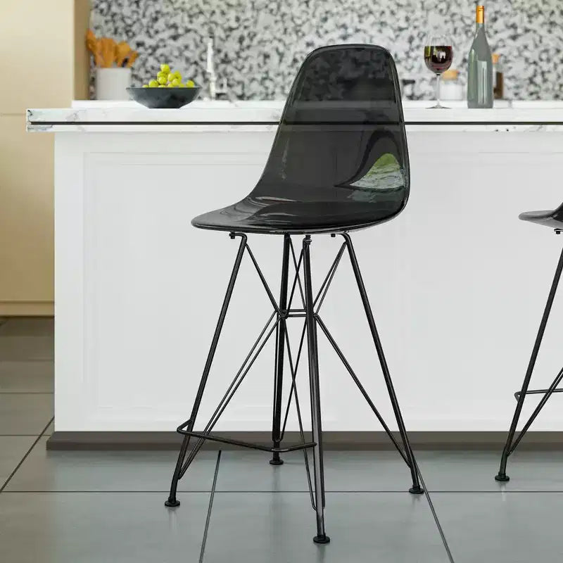 Tabourets de bar en acrylique de style médiéval-moderne