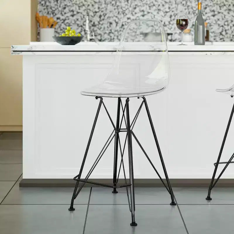 Tabourets de bar en acrylique de style médiéval-moderne