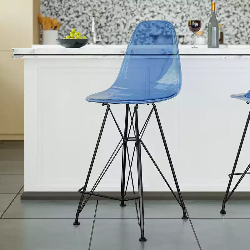 Tabourets de bar en acrylique de style médiéval-moderne