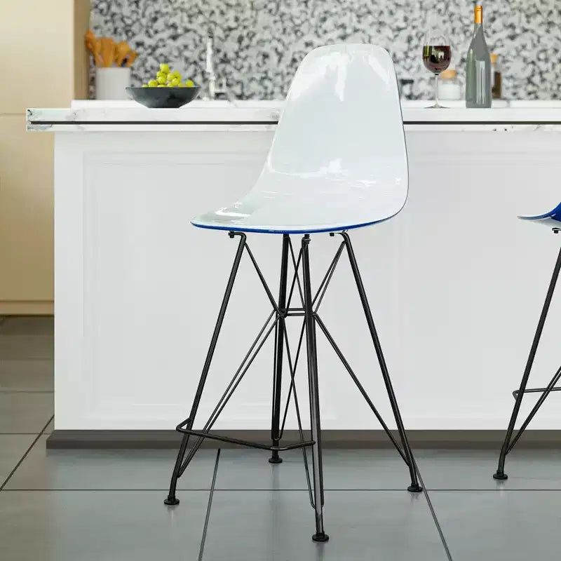 Tabourets de bar en acrylique de style médiéval-moderne