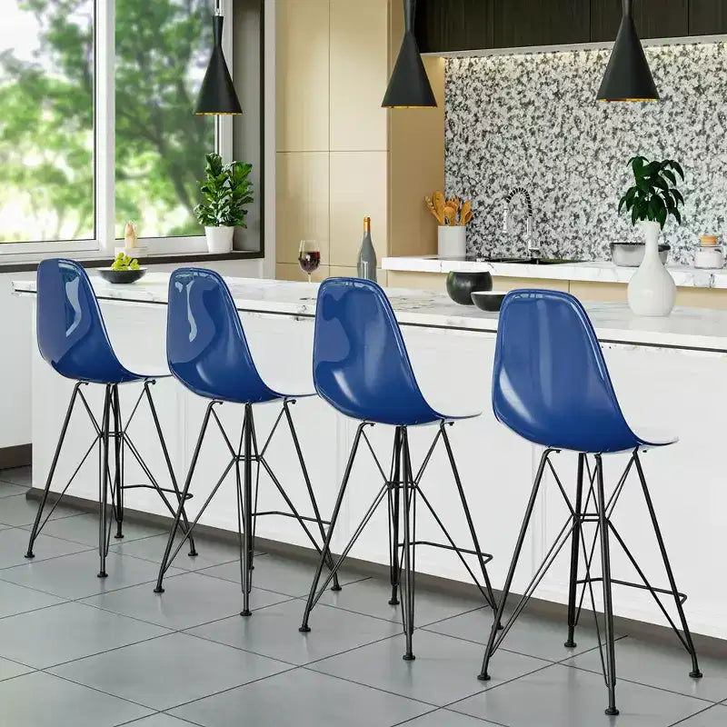 Tabourets de bar en acrylique de style médiéval-moderne