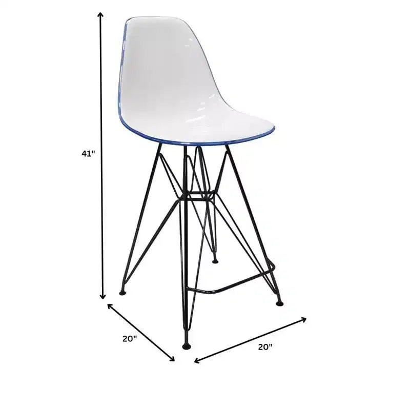 Tabourets de bar en acrylique de style médiéval-moderne