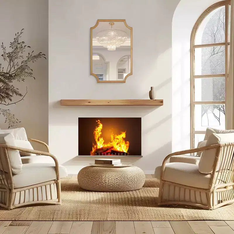 Miroir cadre bois