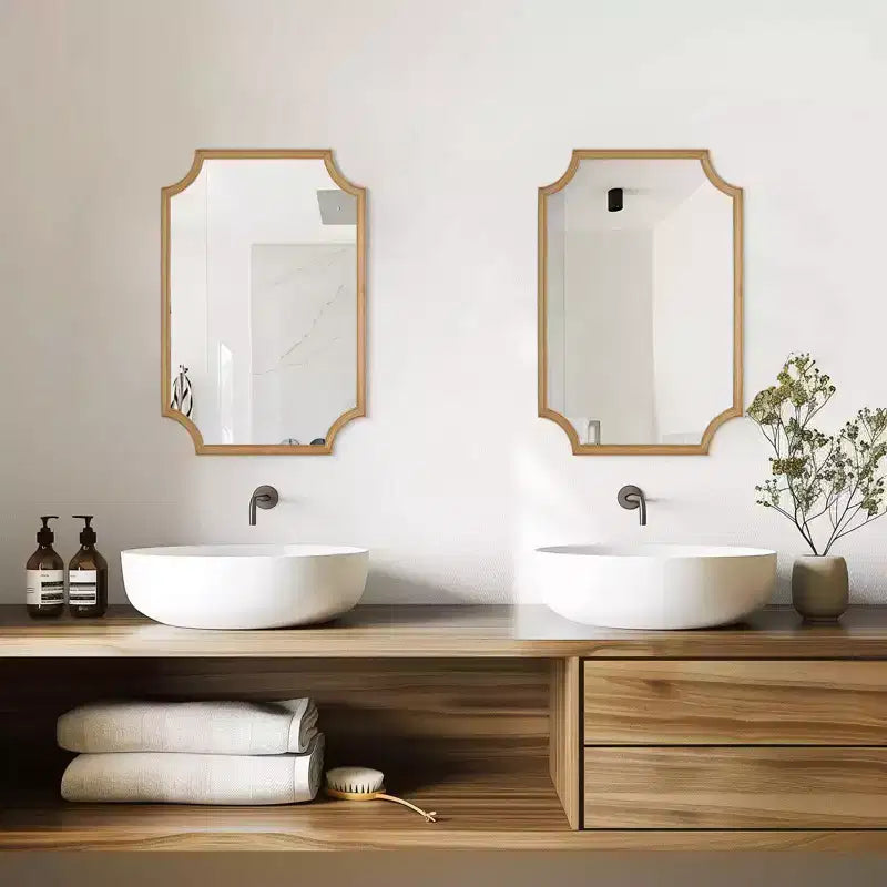 Miroir cadre bois