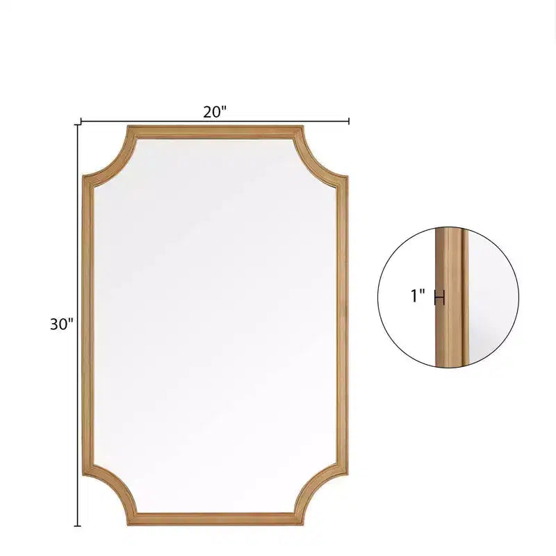 Miroir cadre bois