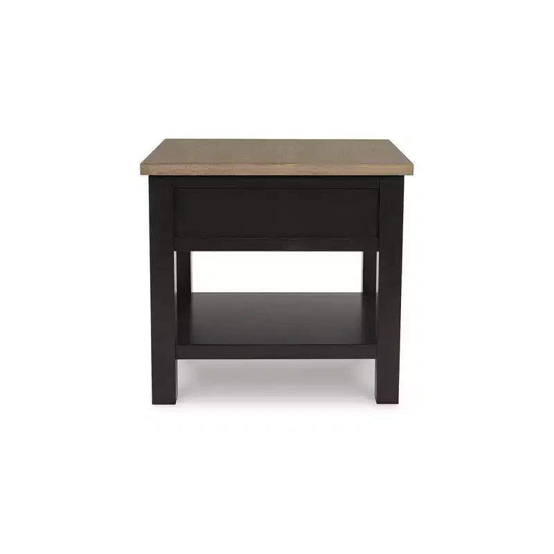 Table de chevet à tiroir unique (marron)