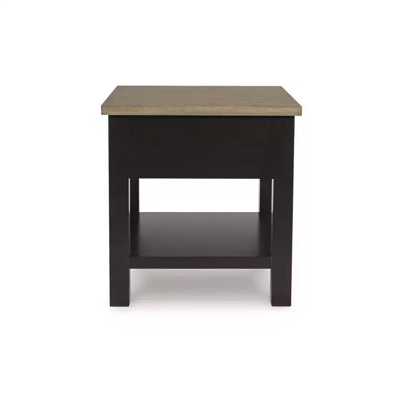 Table de chevet à tiroir unique (marron)