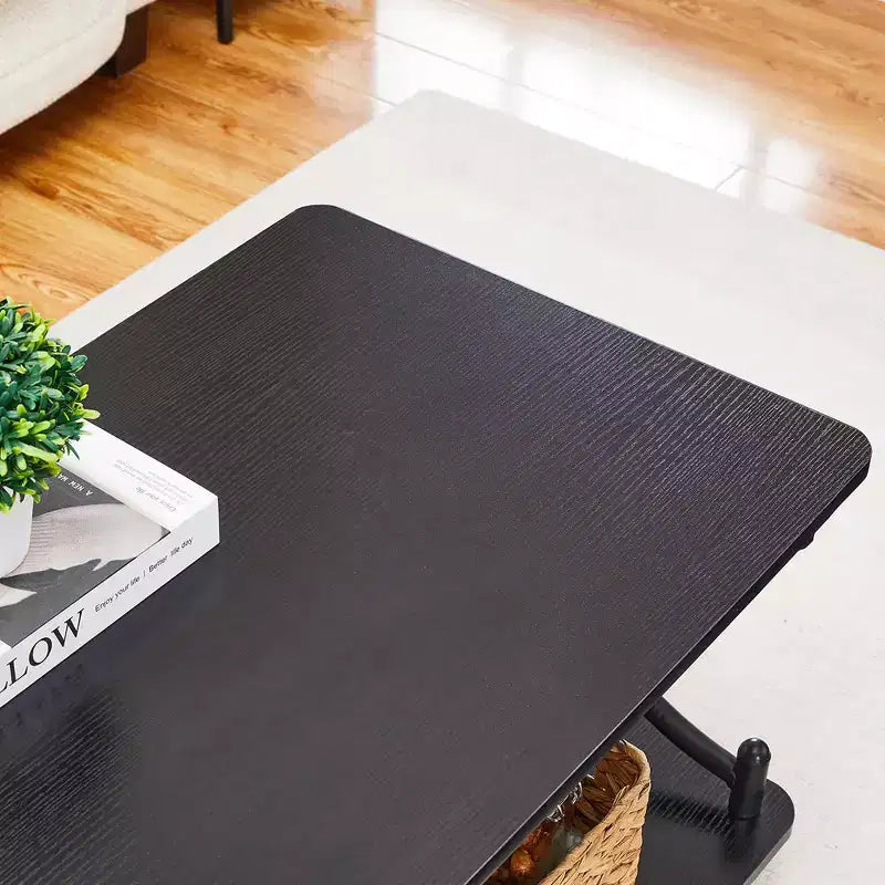 Table basse en bois avec rangement