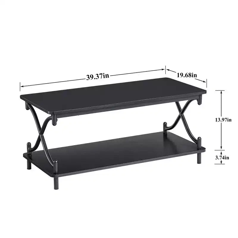 Table basse en bois avec rangement