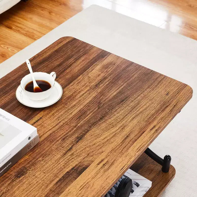 Table basse en bois avec rangement