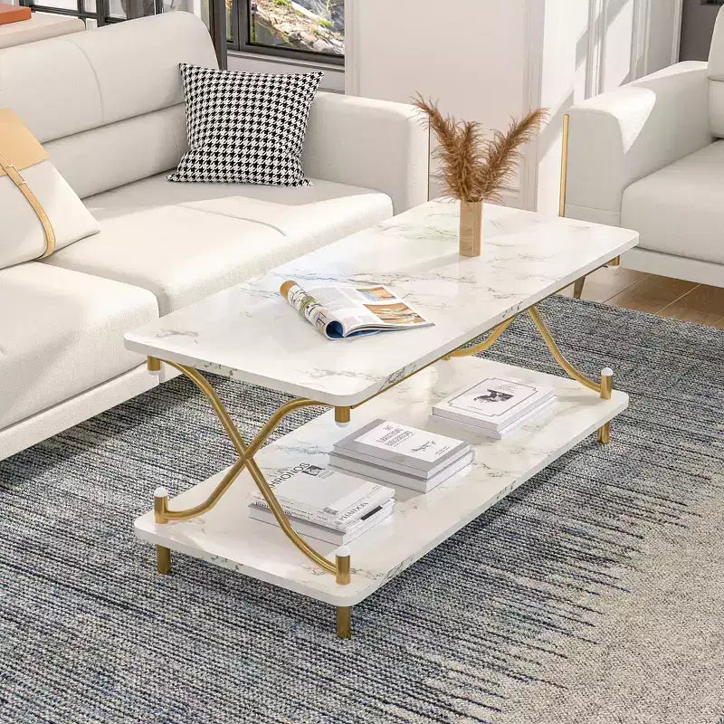 Table basse en bois avec rangement