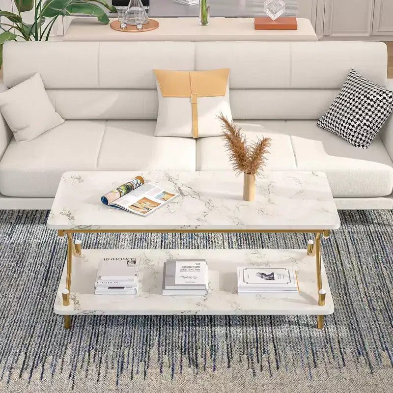 Table basse en bois avec rangement