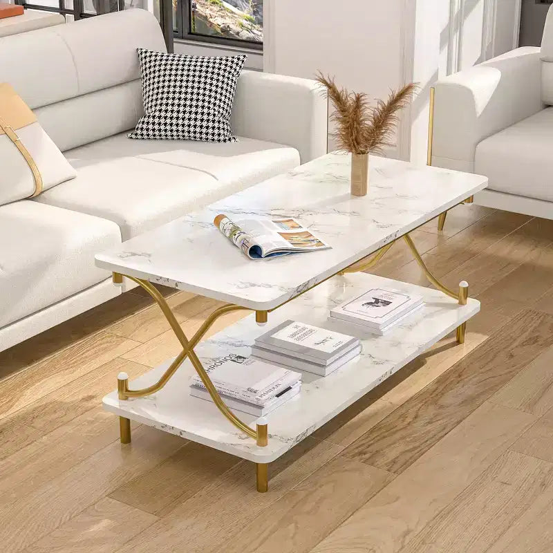 Table basse en bois avec rangement