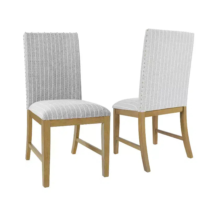 Chaise de salle à manger en bois avec tablier rembourré doux