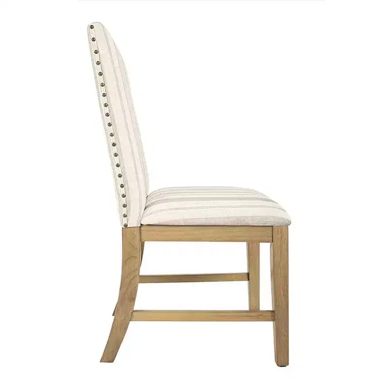 Chaise de salle à manger en bois avec tablier rembourré doux