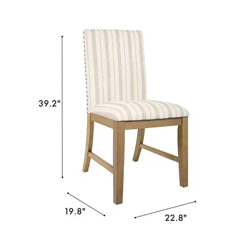 Chaise de salle à manger en bois avec tablier rembourré doux