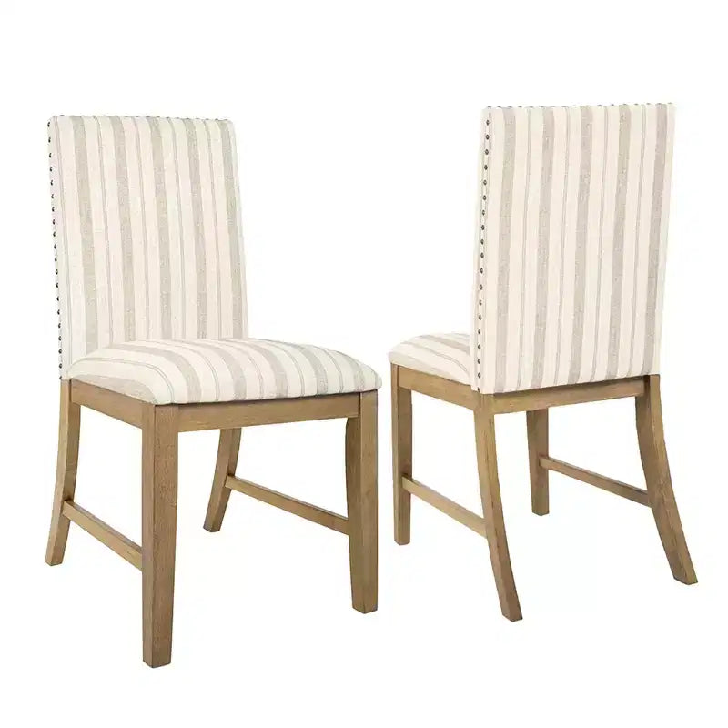 Chaise de salle à manger en bois avec tablier rembourré doux